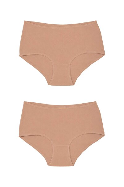 OrganicKid Ease Kadın Ten Yüksek Bel Slip Külot 2'li Set