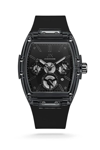 Generic Brand Men's Watch Giovanni Xchange Brand Jx3034Bb Black Dial Black
