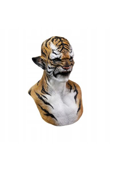 Korbi Masca de Halloween realistă din latex, tip tigru