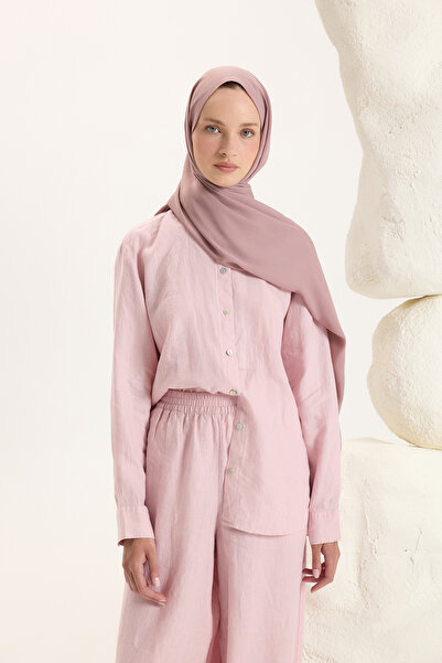 Qef Daily Krep Şal Soft Pembe