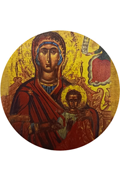 Bestgifts Γυάλινος μαγνήτης 50 χιλιοστά (Παναγία Φανερόμενη)