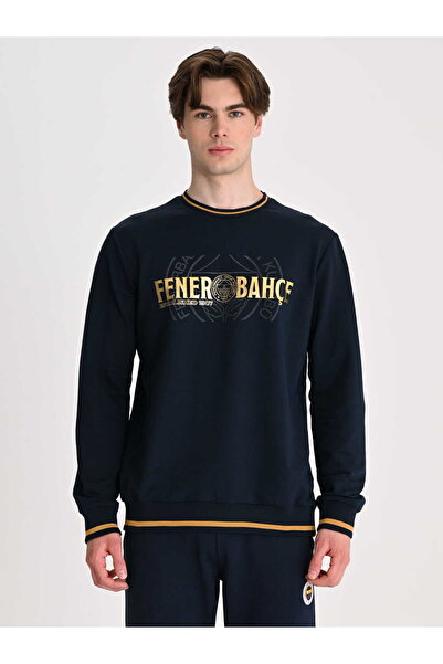 Fenerbahçe Lacivert Tribün Established 1907 Erkek Sweatshirt