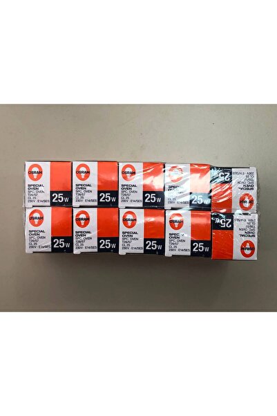 Osram 10 Adet 25W E 14 Fırın Ampülü 300 Derece