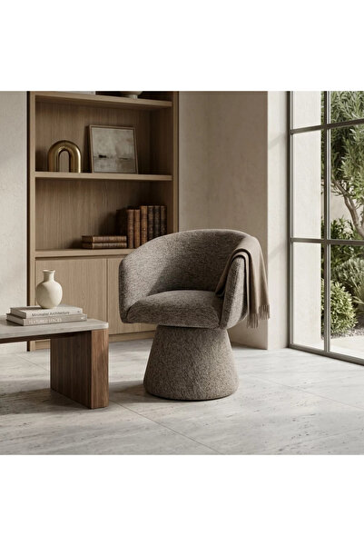 Al Hadaya Mall Single Boucle Fabric Chair with Modern Elegant Design - Beige ...