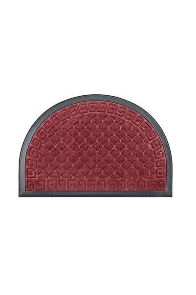 Casa Plastor Greek carpet doormat, cherry red, crescent moon, 60x40 cm