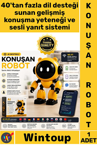 Wintoup #Robot Akıllı Eğitici DeepSeek WiFi Uygulamalı Konuşma Özellikli Tekn...