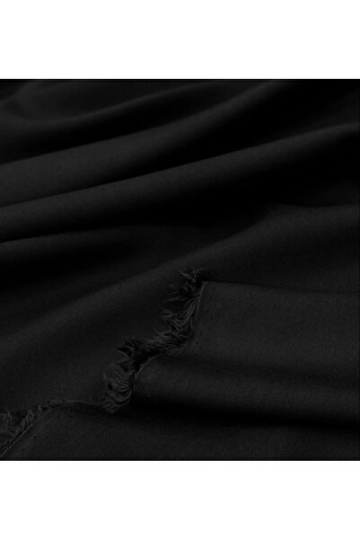 LUSSAMODA Cotton Silky Viscose Draped Fabric Black Color for Dress, Skirt, Sh...