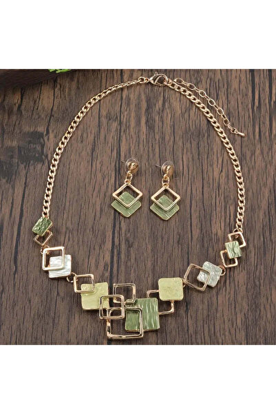 Stemma Jewelry Colier Set Colier + Cercei Primavera din Argint 925, Placat cu...