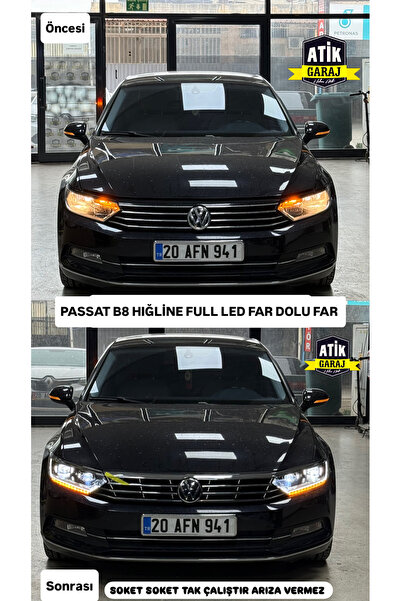 ATİK GARAJ PASSAT B8 HİĞLİNE FULL LED FAR