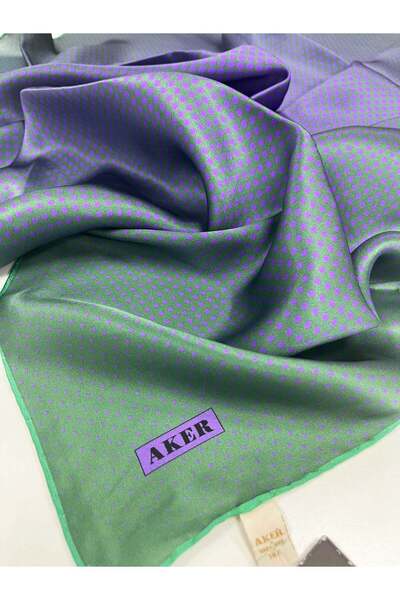 Aker Silk Scarf - Spring-Summer 2026 - 9116701-351 - Sura - Polka Dot Patterned