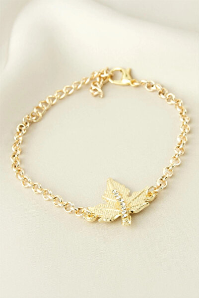 Mercansa Leaf Stone Bracelet