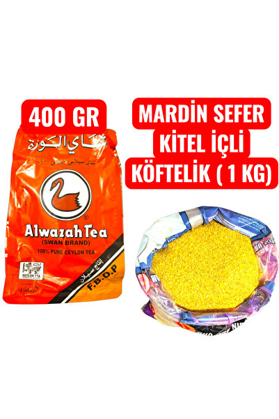 HayriEfendi مردين إس. كيتيل كوفتليك بالحشوة (2 كجم) + شاي الألوازة (400 جرام)