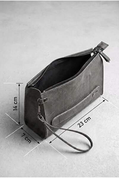 BeeBlack Genuine Leather Organizer Ti̇tan Model Handbag - Crazy Daily Hand Ca...