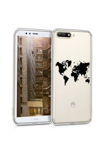 KWmobile Λεπτή Θήκη Τζελ με Χάρτη Κόσμου (44877.02) Θήκη Σιλικόνης Διαφανής /...