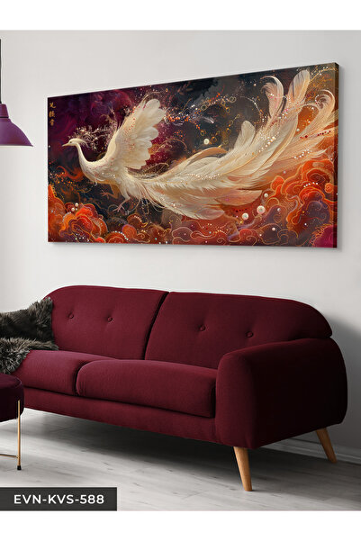 Evinemoda Sparkling White Phoenix One Piece Canvas - Canvas Art Print