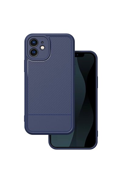 OEM Απλή Ανθρακονημάτινη Ανθεκτική Θήκη Μπλε (iPhone 12)