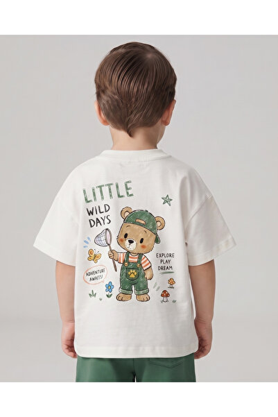 babytex Teddy Bear Printed Children's Oversize T-Shirt 100% Cotton Unisex