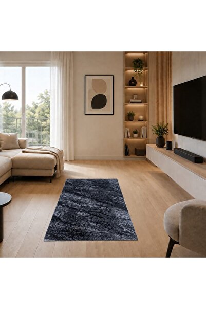 OEM Covor antiderapant Gri Inchis, Relief, Poliester, 80 x 150 cm