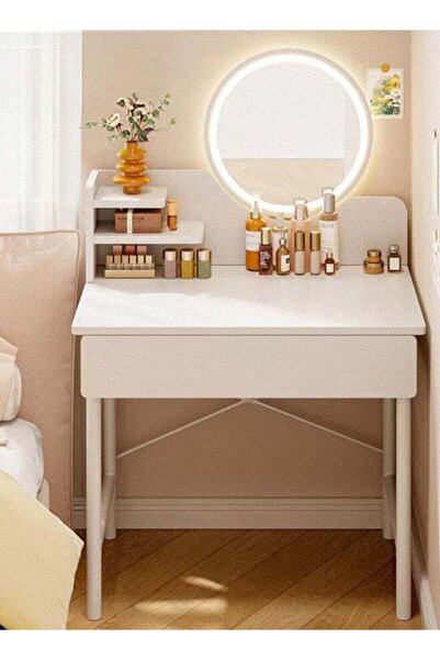 JCB CHIC Makeup Vanity Table, Dressing Table With 3 Modes Adjustable Lighted ...