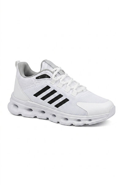 DİSC Men's White Daily Walking Running Sports Shoes Lightweight Orthopedic So...