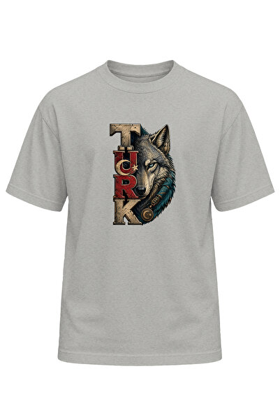 remonz Unisex Turkish Wolf Printed T-Shirt – Special Design T-Shirt with Turk...