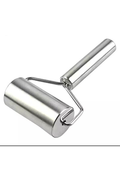 MİMOZA PARK Metal Handle Dough Roller Roller Smooth Rolling Pin Pizza Pastry ...