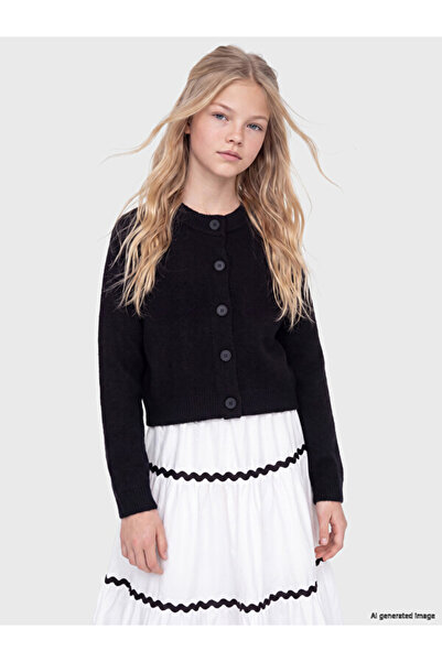 LC Waikiki Esvab • Modern & Distinctive Zero Roba Collar Girls' Knitwear Card...