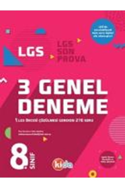Kida Yayıncılık Kida LGS 3 Genel Deneme (Lgs Son Prova)