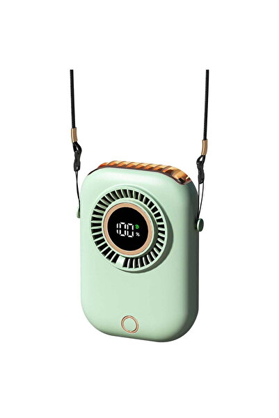OEM Mini Bladeless Neck Fan, 5-Speed Rechargeable Hanging Fan with Smart Temp...