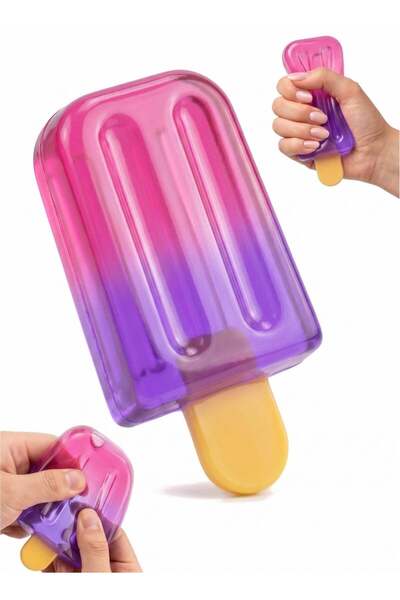 Needoh Squishy Toy 8.5cm Colorful Ice Cream Fidget Toy for Kids & Adults – Re...
