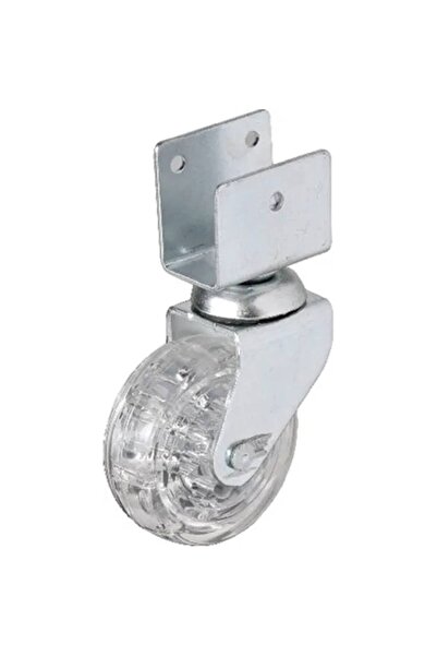pınaxar Hts 328 - 50x20 mm Διαφανής ρόδα με κύλινδρο και κοντό τροχό U, 4 τεμ...