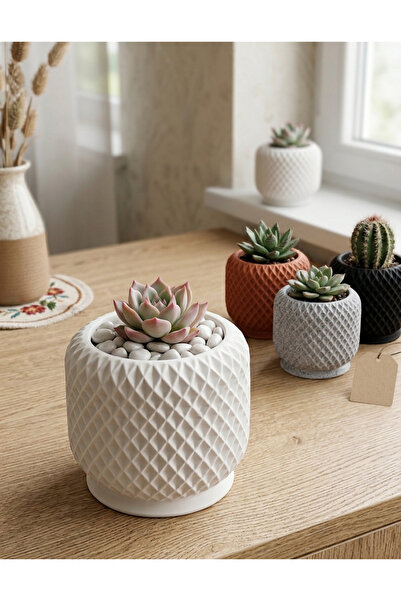 BETON FİLE DESENLİ OBJE BİBLO 6X6CM