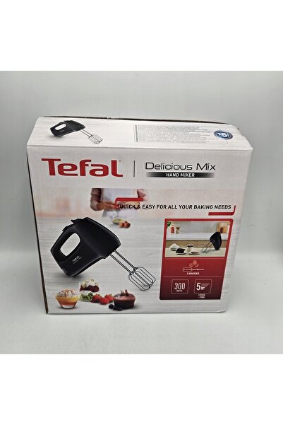 TEFAL Mixer de mână 300W, 5 viteze, cu funcție turbo, pentru frământat aluat