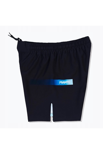 NO BRAND Pantaloni scurți de antrenament pentru bărbați MANTO Crystal negru XXL