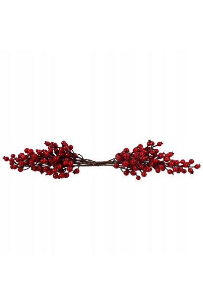 NO BRAND Ghirlandă decorativă cu boabe roșii 55cm DECORAȚIE ORNAMENTALĂ
