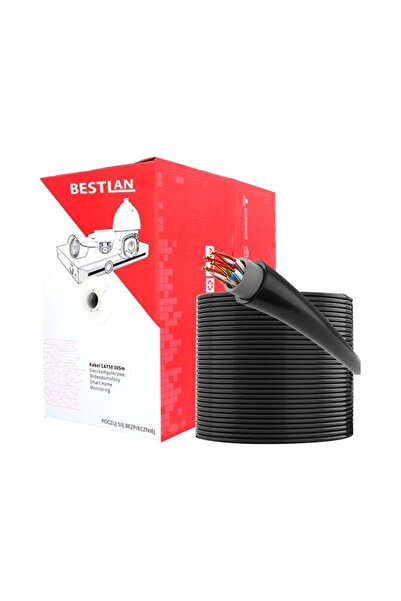 bestlant Cablu de rețea LAN UTP CAT6 torsadat, de exterior, de 305m, cu cablu...