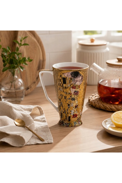 NO BRAND Cana de porțelan mare, 500 ml, pentru cafea și ceai, colorată, cadou