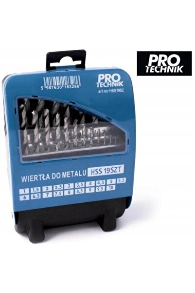 NO BRAND SET DE BURGHIURI PENTRU METAL, 19 Piese, 1,0-10 mm, HSS