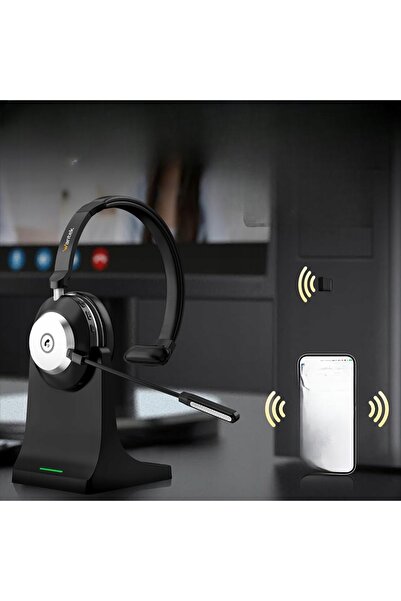 NO BRAND Căști wireless over-ear + stație de încărcare WANTEK CALL LIVE PRO