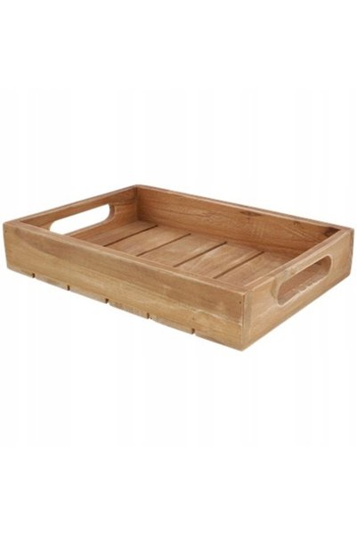 NO BRAND Patera Taca tocător decorativ din lemn de tec, rotund, 37 cm