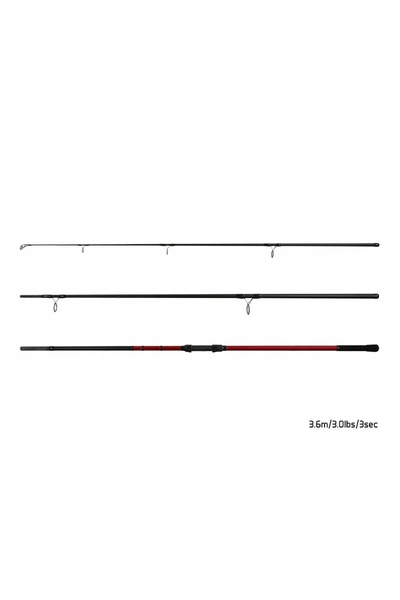 NO BRAND Delphin Lansetă Amulet Carp 3,60m 3lbs 3 piese