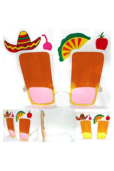 pınaxar Sombrero Hawaiian Fiesta Hello Summer Glasses with Fruit Figures