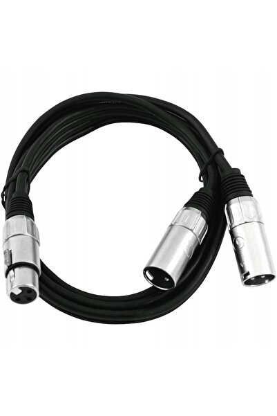 NO BRAND OMNITRONIC Adaptor XLR(F)/2xXLR(M) 1 m negru XLR femelă 2 x XLR masc...