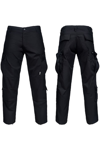 NO BRAND Pantaloni tactici militari de luptă UK ACU US Army - Negru S