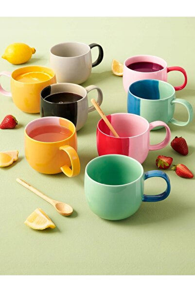 NO BRAND Ceașcă Asa Joy de 400 ml, încăpătoare, pentru cafea și ceai, univers...