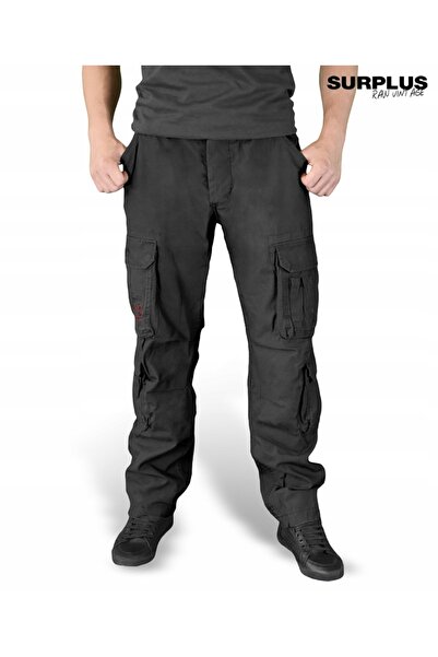 NO BRAND Pantaloni bărbați tactici de luptă, surplus aeropurtat, slim, negri, S