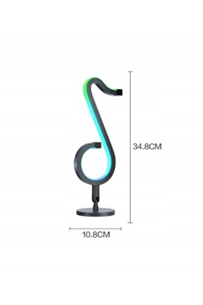 NO BRAND Lampă Kinkiet LED RGB+W cu USB, aplicație și Bluetooth