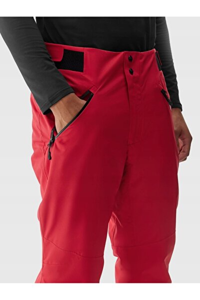 4F Pantaloni de schi pentru bărbați M343 roșu închis L