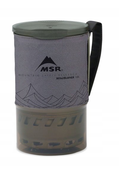 NO BRAND Oală de aluminiu MSR Windburner Accessory Pot 1.0 l - gri