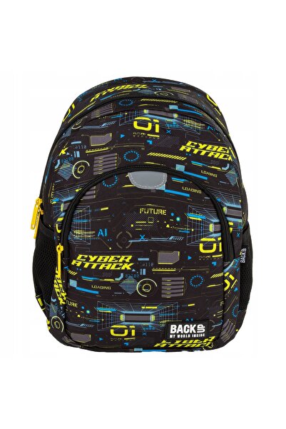 Back Up Rucsac pentru băieți preșcolari ZERO KIDS Cyber Attack Gamer cu 2 com...